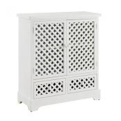 chainmar White lattice cabinet